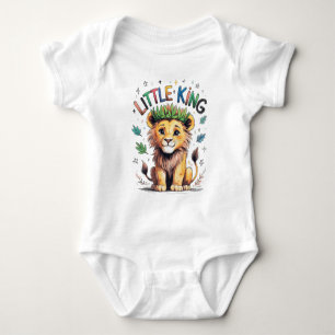 Body Para Bebê Pequeno Rei Lirinha Estilo Filhote de Leão