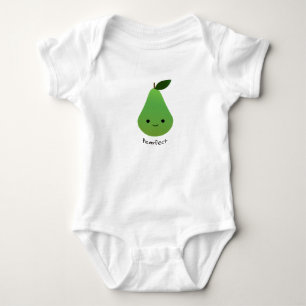 Body Para Bebê Pera Branca e Funny Pearfect