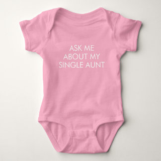 Body Para Bebê Pergunte-Me Sobre Minha Tia Solteiro
