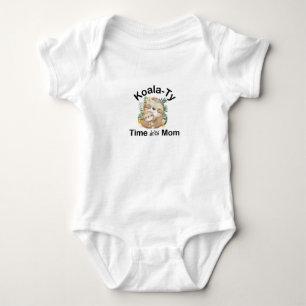 Body Para Bebê período de coala com a mãe Cute Koala Baby