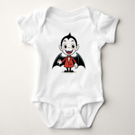 Body Para Bebê Personagem de Vampiro de Cartoon de Halloween em V