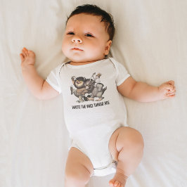 Body Para Bebê Personagens de Onde Vivem os Monstros