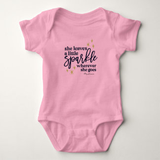 Body Para Bebê Personalizada, Ela Deixa Um Rosa Brilhante