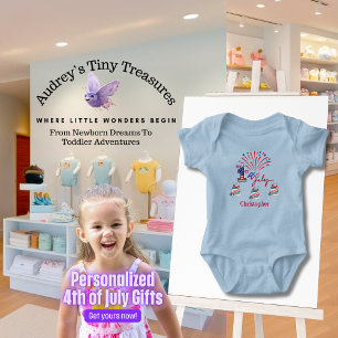 Body Para Bebê Personalizada minha 1rua 4 de julho, biquíni bebê