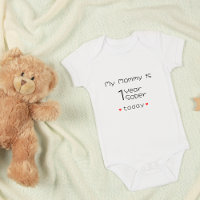 Personalizada Mínima Minha Mamãe é 1 ano mais Sóbr