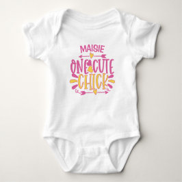 Body Para Bebê Personalizado ADICIONAR NOME Uma Franga Fofa Rosa 
