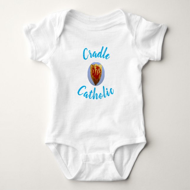 Body Para Bebê Personalizado "Católico do Berço" (Frente)