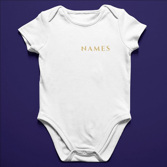 Body Para Bebê Personalizado Com Sobrenome ou Apelido Neles (Criador carregado)