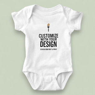 Body Para Bebê Personalizado Minimalista Marca da Empresa Persona