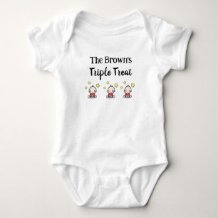 Body Para Bebê Personalizado Para Tripletes, Tripletes Ideia De P