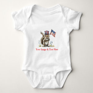 Body Para Bebê Personalizado Personalizado Sua Própria Foto e Tex