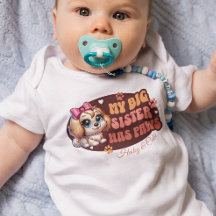 Personalizados custom fofos bebê e cachorro