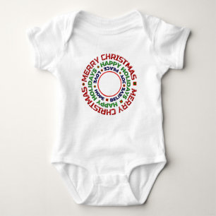 Body Para Bebê Personalizar Feriado de Natal do Baby First Christ
