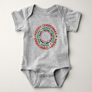 Body Para Bebê Personalizar Feriado de Natal do Baby First Christ