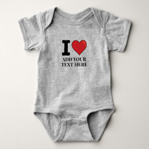 Body Para Bebê Personalizar I Heart