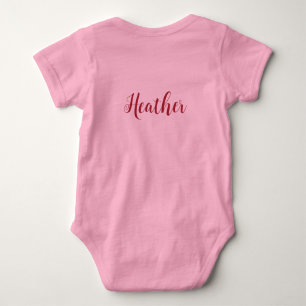 Body Para Bebê Personalizar Letras Decorativas de Menina