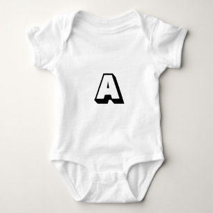 Body Para Bebê Personalizar, personalizar o monograma inicial do