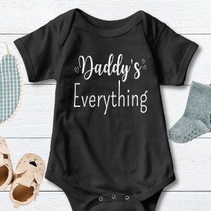Body Para Bebê Personalizar Texto Branco Personalizado do pai Uni