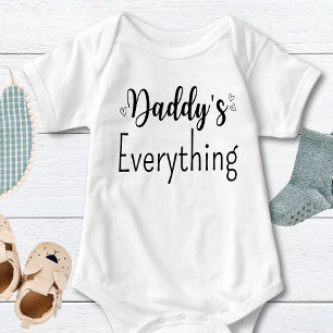 Body Para Bebê Personalizar Texto Preto Personalizado do pai Unis