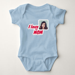 Body Para Bebê Personalizável Eu Amo Minha Mãe