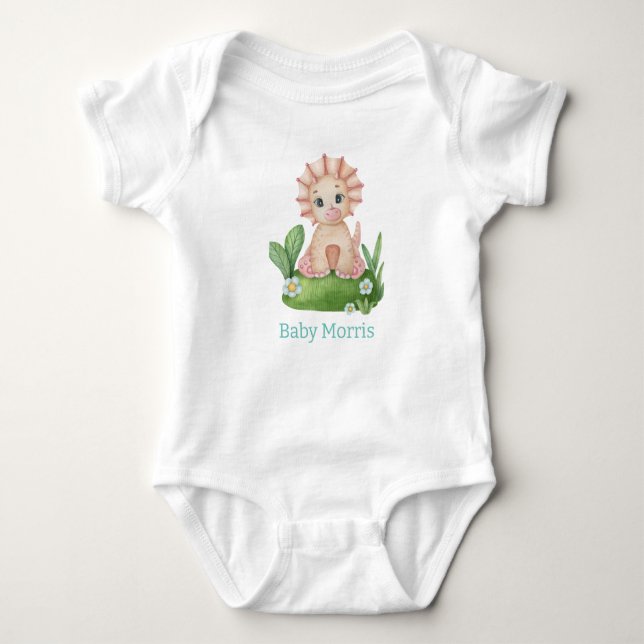 Body Para Bebê Personalize o seu pequeno estilo Dino! (Frente)