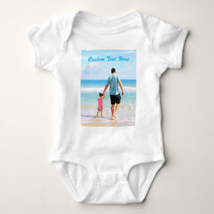 Body Para Bebê Personalize seu biquíni bebê fotográfico com texto