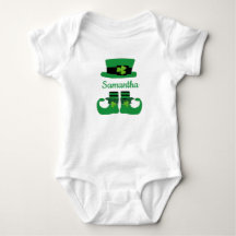 Personalize St. Patrick's Leprechaun Verde Preto
