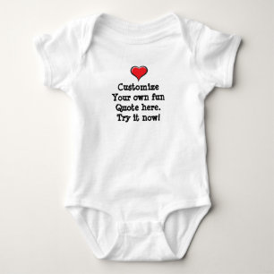 Body Para Bebê Personalize sua própria citação divertida aqui.
