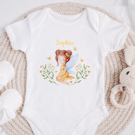 Body Para Bebê Personalized Baby Girl Fairy Bodysuit