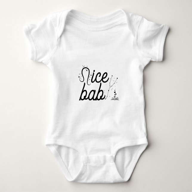 Body Para Bebê Personalized Baby Jersey Bodysuit (Frente)