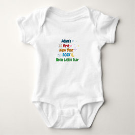Body Para Bebê Personalized Baby’s First New Year – Cute Design