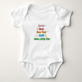 Body Para Bebê Personalized Baby’s First New Year – Cute Design