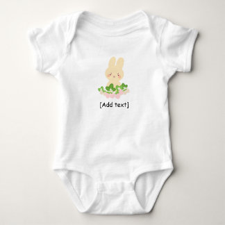 Body Para Bebê Personalized Cute Bunny with Strawberries - Custom