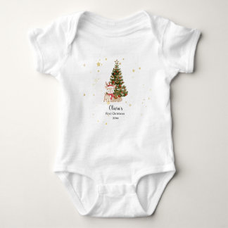 Body Para Bebê Personalized First Christmas Baby Pillow