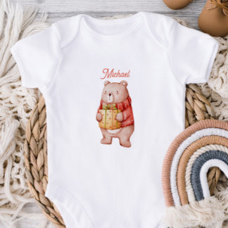 Body Para Bebê Personalized First Valentine`s Day Baby Bodyusit