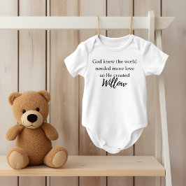 Body Para Bebê Personalized Genesis Chapter One Baby Bodysuit