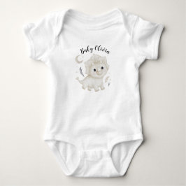 Body Para Bebê Personalized Hand-Drawn Dinosaur Baby Bodysuit