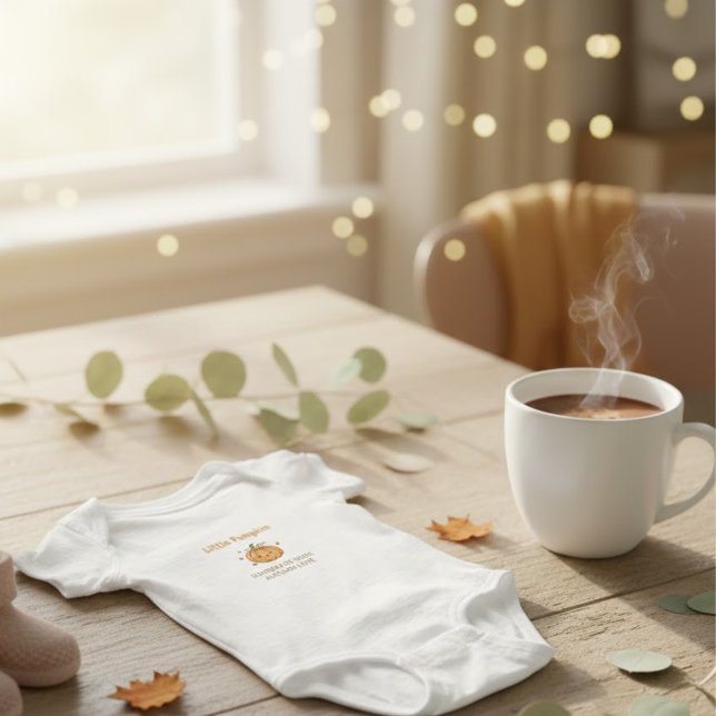 Body Para Bebê Personalized Little Pumpkin Baby Blanket (Criador carregado)