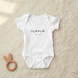Body Para Bebê Personalized Mom and Est. Date Sweatshirt, Custom