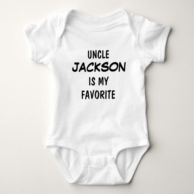 Body Para Bebê Personalized Uncle is My Favorite  (Frente)
