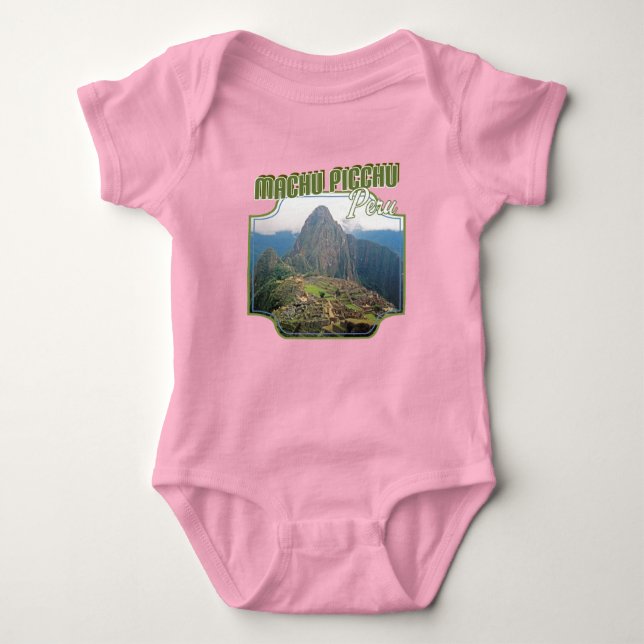 Body Para Bebê Peru Machu Picchu Ruins - Huayna Picchu (Frente)