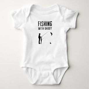 Body Para Bebê Pesca com pai