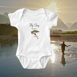 Body Para Bebê Pescadores Fly Guy Flyfishing Mosca Truta