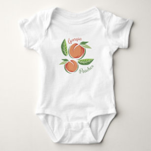Body Para Bebê Pêssegos de Geórgia