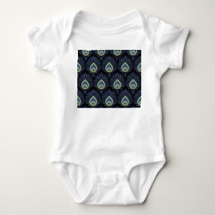 Body Para Bebê Peste Pavão: Padrão Elegante.