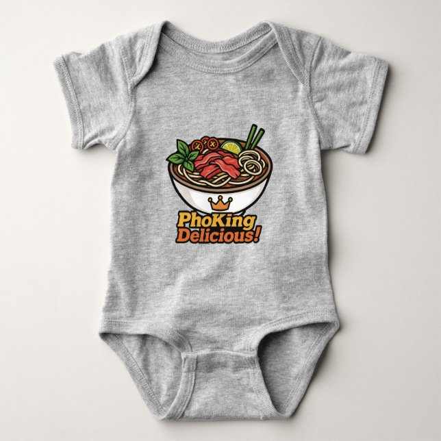 Body Para Bebê Pho king Delicious! (Frente)