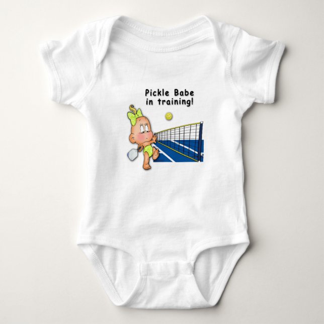 Body Para Bebê Pickleball Baby em Treinamento! (Frente)