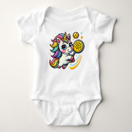 Body Para Bebê Picleball Unicorn
