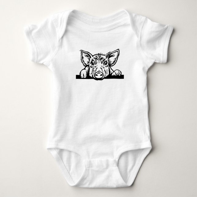 BODY PARA BEBÊ PILHETE DE PEQUENA MANCHA (Frente)