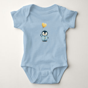 Body Para Bebê Pinguim